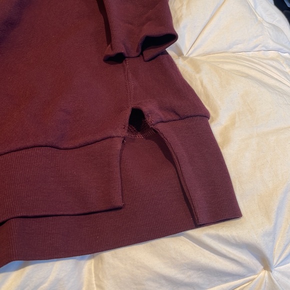 Oversized sweatshirt in burgundy - Picture 5 of 7